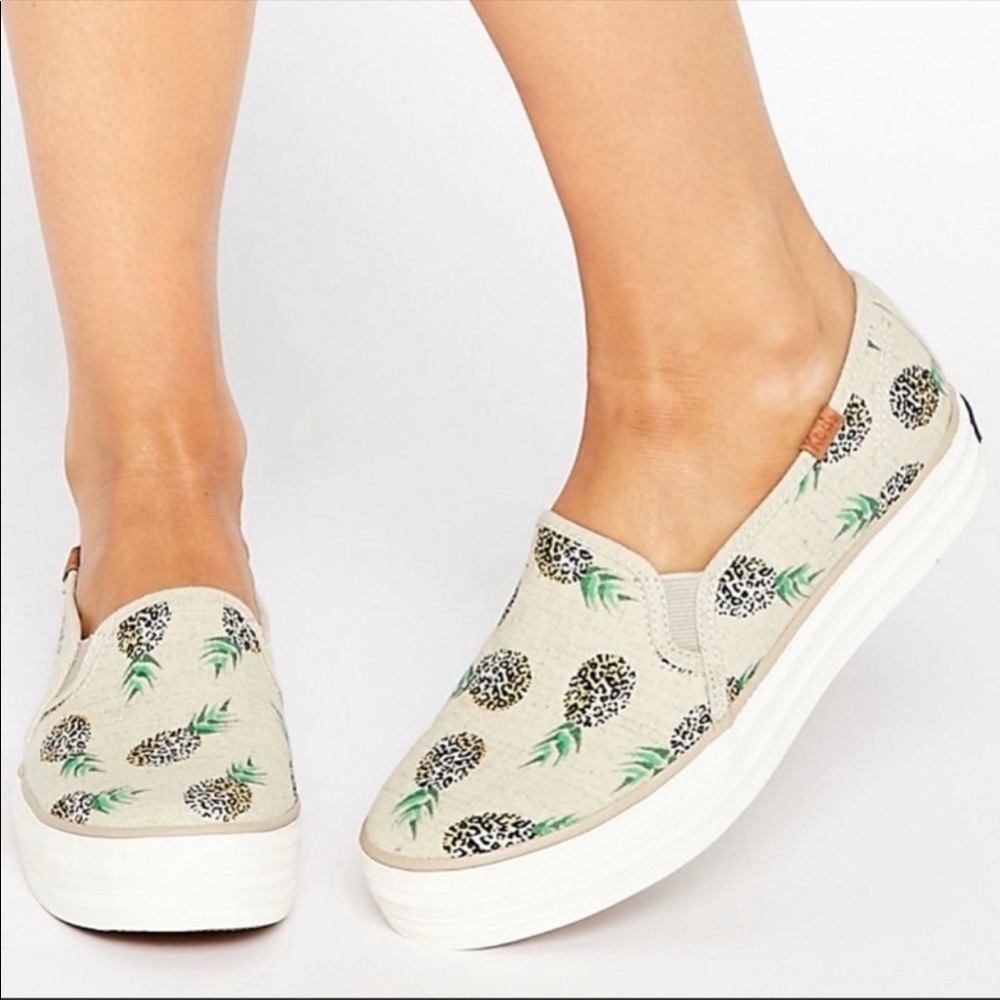 Keds Triple Kick Pineapples Slip On Sneakers 9.5